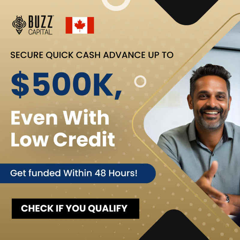Buzz_Capital_'s tweet photo. Attention Canadian Business Owners!
You can now qualify for business loans up to $500,000, regardless of your credit score. Get approved in just 48 hours with no need for collateral!
Buzz Capital makes getting the funds you need to fuel your business growth easy. 

Apply now!
