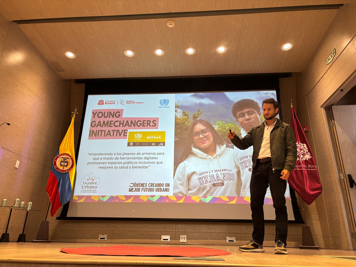 <a href="/URosario/">URosario</a> <a href="/UNHABITAT/">UN-Habitat</a> <a href="/ChitiRoi/">Roi Chiti</a> <a href="/onuhabitat/">ONU HABITAT América Latina y El Caribe</a> @unhabitatyouth Young Game Changers <a href="/ygi_colombia/">YGI Colombia</a> se sumo a la celebración del #WorldHabitatDay compartiendo los impactos positivos que ha tenido esta iniciativa en los jovenes y en Armenia #Colombia, destacando su rol como agentes del cambio desde la innovación, la resiliencia y la creatividad.