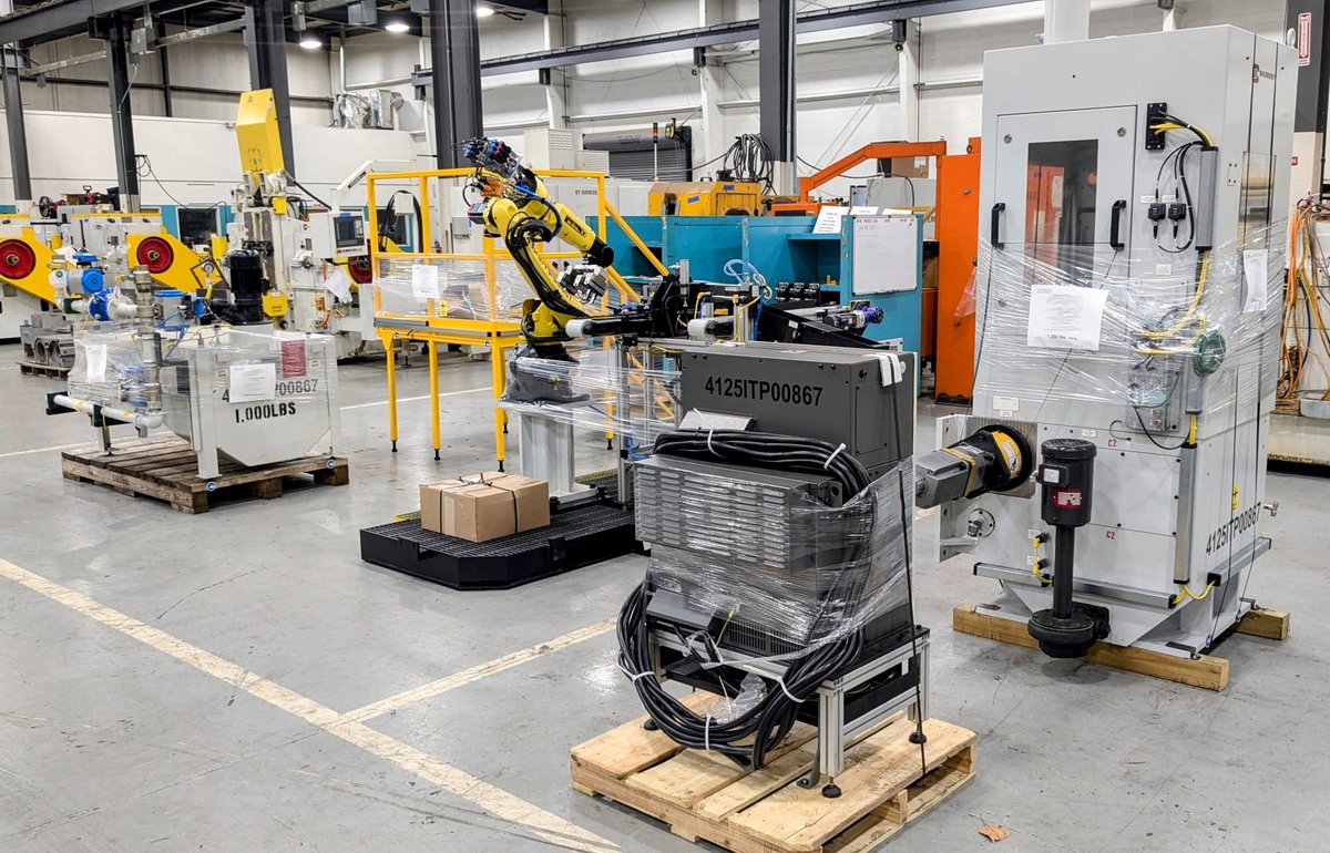 cbmachinery's tweet image. We’re thrilled to announce the successful shipment of another custom-built Double Disc Grinding Machine Cell to a major North American Automotive Manufacturer!
#DoubleDiscGrinder #FullyAutomated #TurnKey #TransmissionGears #FaceGrinding #DoubleDisc #Manufacturing #USA