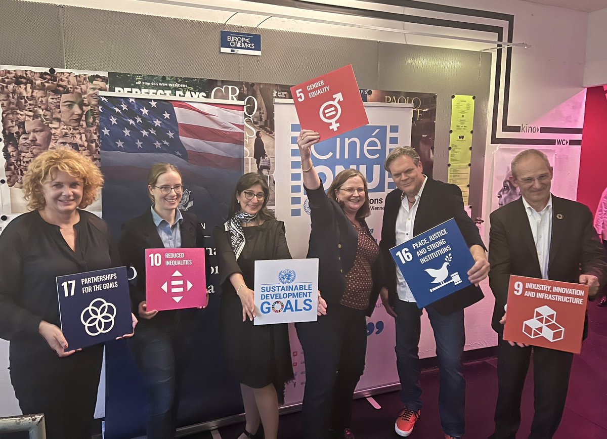 UN_Vienna's tweet photo. Huge thanks to everyone for joining our @CineONU #Vienna screening of “Woman in Motion” with @usunvie to mark #WorldSpaceWeek.
Many thanks to U.S. #AmbHolgate for her opening remarks and film director Todd Thompson, @UNOOSA @tu_wien and @IWF_oeaw for the engaging discussion. https://t.co/QURVAmSkRT