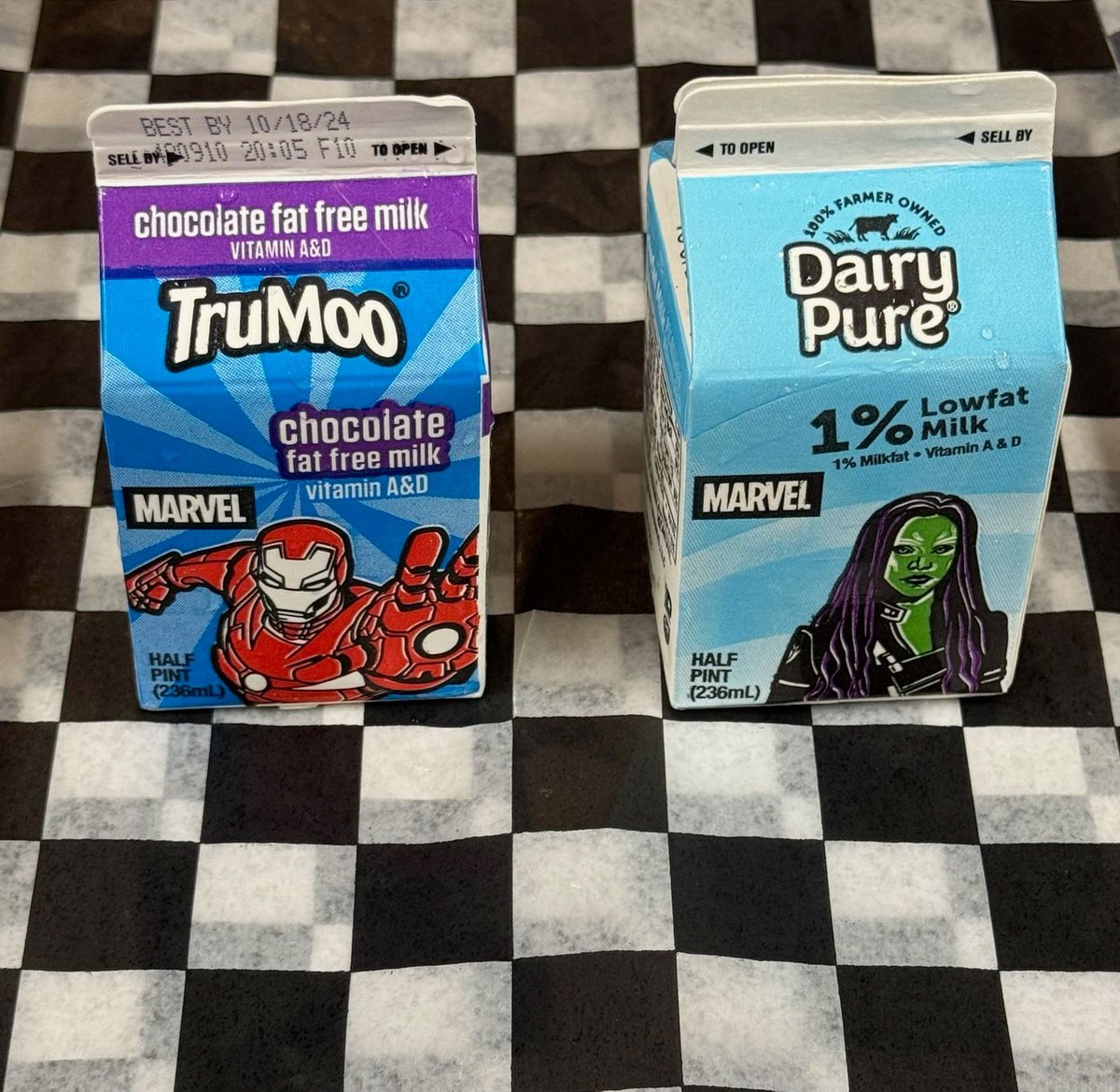 Everyday we offer a variety of local milk 🥛 The milk we serve comes from dairies in Stephenville and Dublin. Milk is nutrient-rich in calcium and vitamin D. #FarmFreshTexas #FarmFreshChallenge