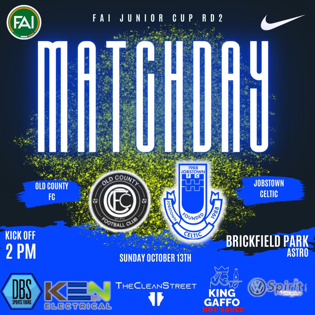 Back to brickfield this week in the cup , guaranteed to be a good battle between two strong teams 🔵⚫️ All support welcome <a href="/AlQuinn2015/">LSL Live Update’s</a> <a href="/Jobstown_Celtic/">JOBSTOWN CELTIC FC</a>