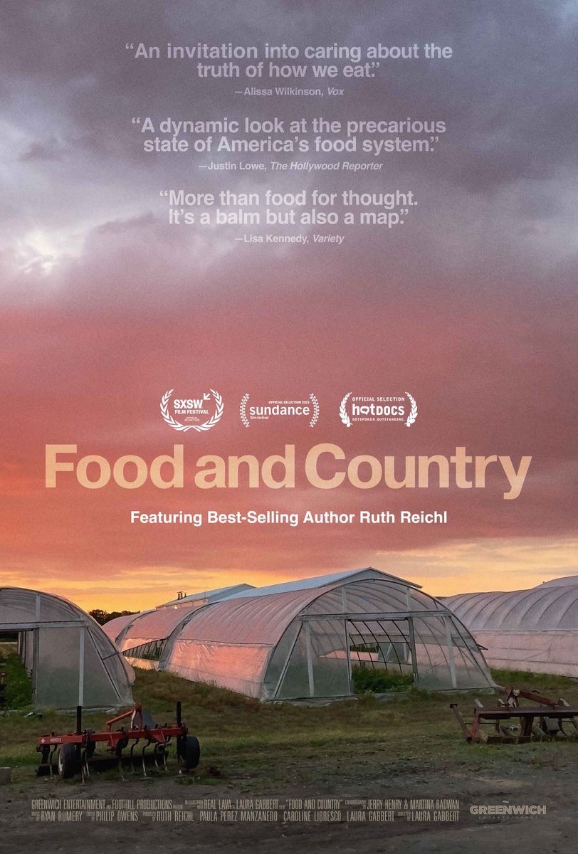 Come on out to The Athena Cinema THIS WEDNESDAY (Oct. 9th, 7:00PM) for a showing of Food &amp; Country with special guest Dr. Sarah C. Davis!