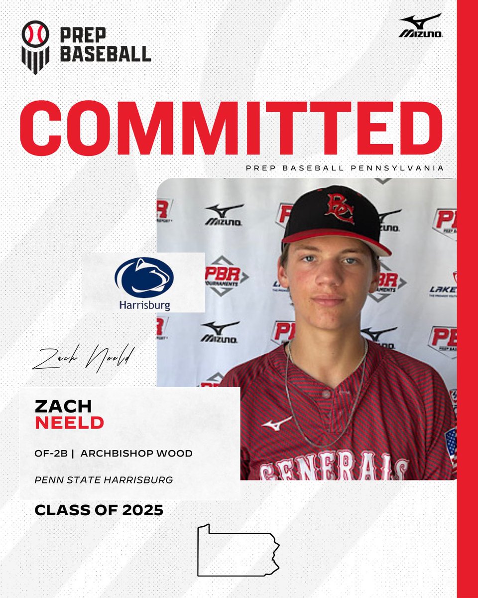 🔥Commitment Watch🔥

2025 OF|2B Zach Neeld (Archbishop Wood) has committed to Penn State Harrisburg #congrats

👤 loom.ly/1o7In3c

<a href="/zneeld25/">Zach Neeld</a> | <a href="/PSHbgBaseball/">Penn State Harrisburg Baseball</a> | #committed