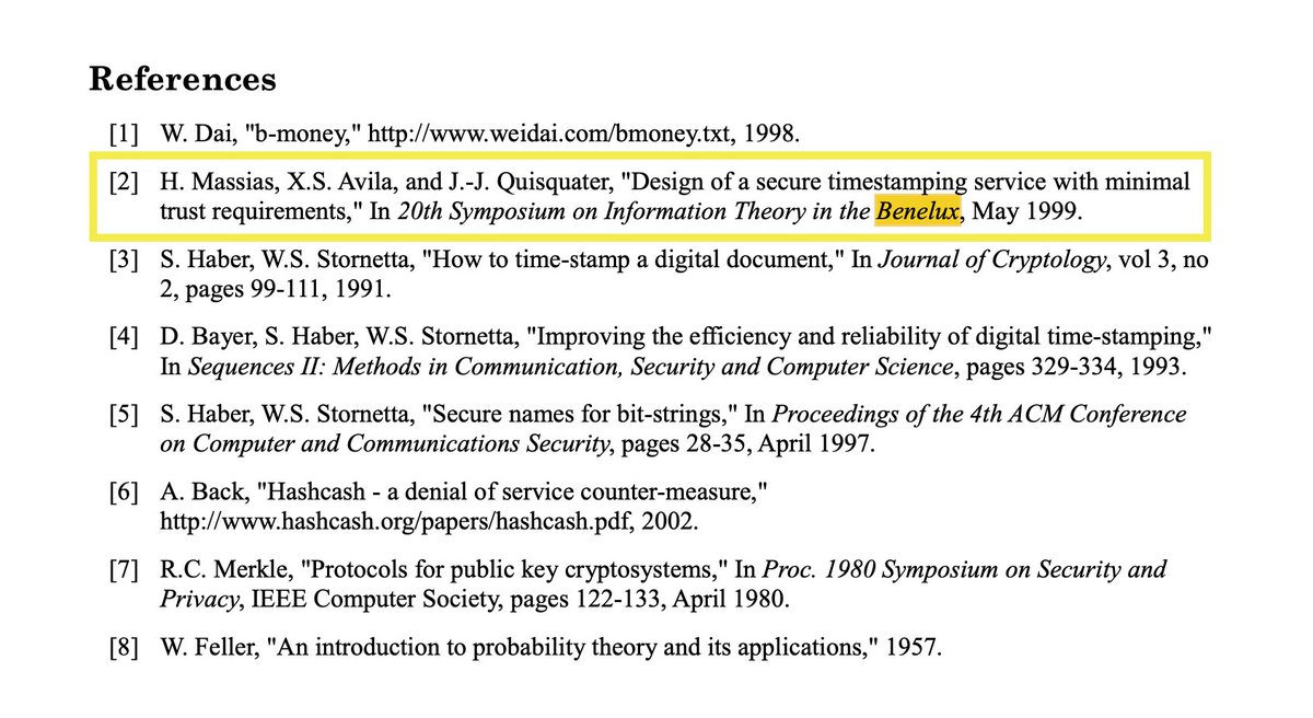 99% -> Len Sassaman = Satoshi Nakamoto 99% -> Bitcoin cat = $SASHA imo 1)  The Bitcoin whitepaper quotes an essay with the title 