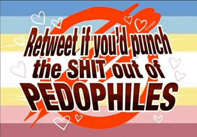 //To all the pedo/taboo accs that follow me.

Go fuck yourself, you're unwelcomed, no one likes you, so leave and don't come back 🥰