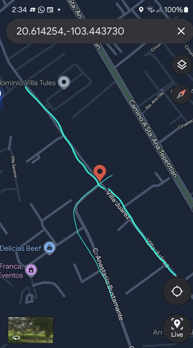 omezac's tweet photo. @ZapopanGob @Linea_Zapopan URGE: Reparacion esn esta zona, las calles marcadas (verde) en la imagen estan llenas de baches, que han estado creciendo, esta liga es para una más facil ubicacion.
Calles anastasia bustamante y villa Juarez, col. La Haciendita  https://t.co/s1I9HZzUai https://t.co/mrS0AsYxW9