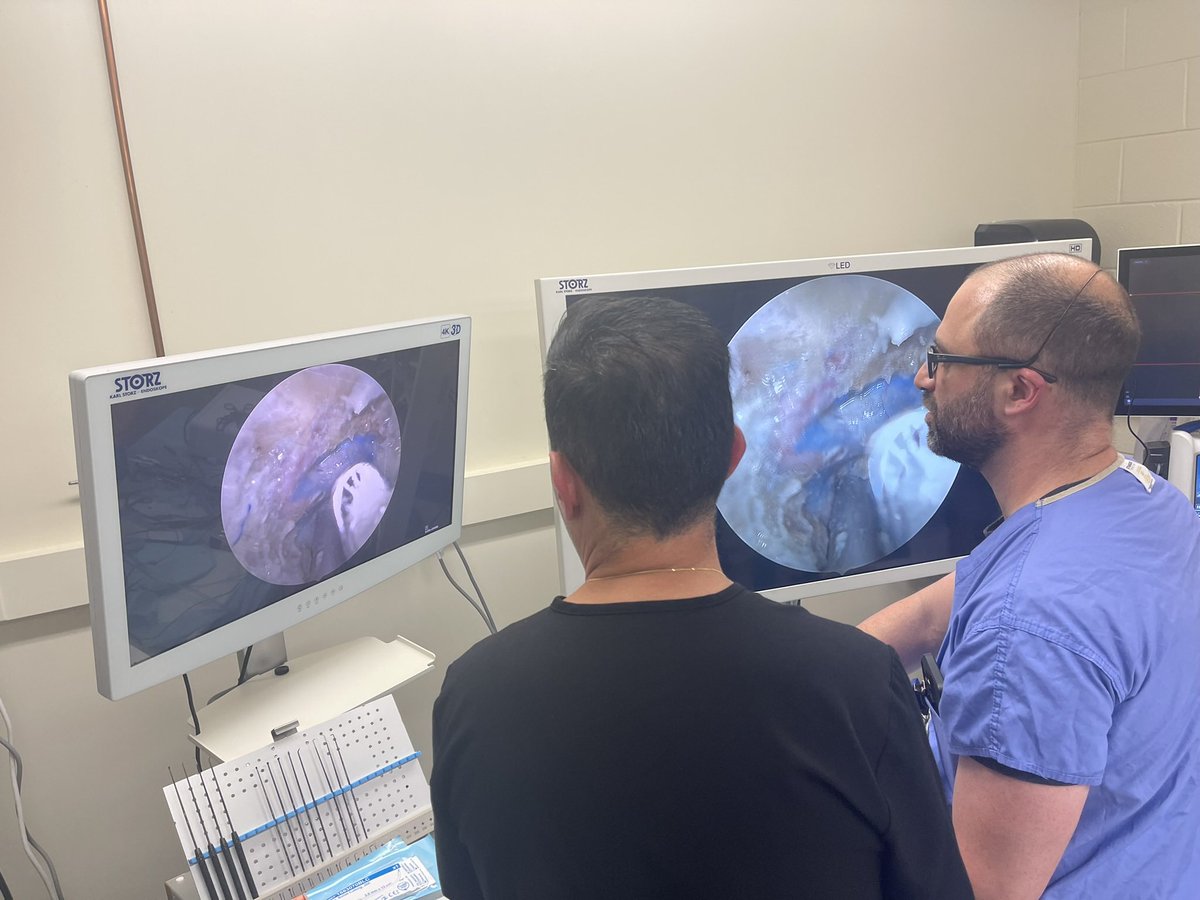 Leonardo Tariciotti, M.D. (@leonard_t_md) on Twitter photo 🏥 Just back from <a href="/EmorySkullBase/">Emory Skull Base Surgery</a> annual course. A successful journey of surgical mastery through 360 degrees skull base anatomy
🧠 Plus, first time we used our new cadaveric tumor resection model with adaptive perfusion. Kudo.
<a href="/gpradil2/">Gustavo Pradilla</a> <a href="/GarzonMuvdi/">Tomas Garzon-Muvdi</a> <a href="/SkullBaseMD/">James K. Liu, MD</a> <a href="/ASamyYoussef/">A. Samy Youssef</a> 🏥 Just back from <a href="/EmorySkullBase/">Emory Skull Base Surgery</a> annual course. A successful journey of surgical mastery through 360 degrees skull base anatomy
🧠 Plus, first time we used our new cadaveric tumor resection model with adaptive perfusion. Kudo.
<a href="/gpradil2/">Gustavo Pradilla</a> <a href="/GarzonMuvdi/">Tomas Garzon-Muvdi</a> <a href="/SkullBaseMD/">James K. Liu, MD</a> <a href="/ASamyYoussef/">A. Samy Youssef</a>