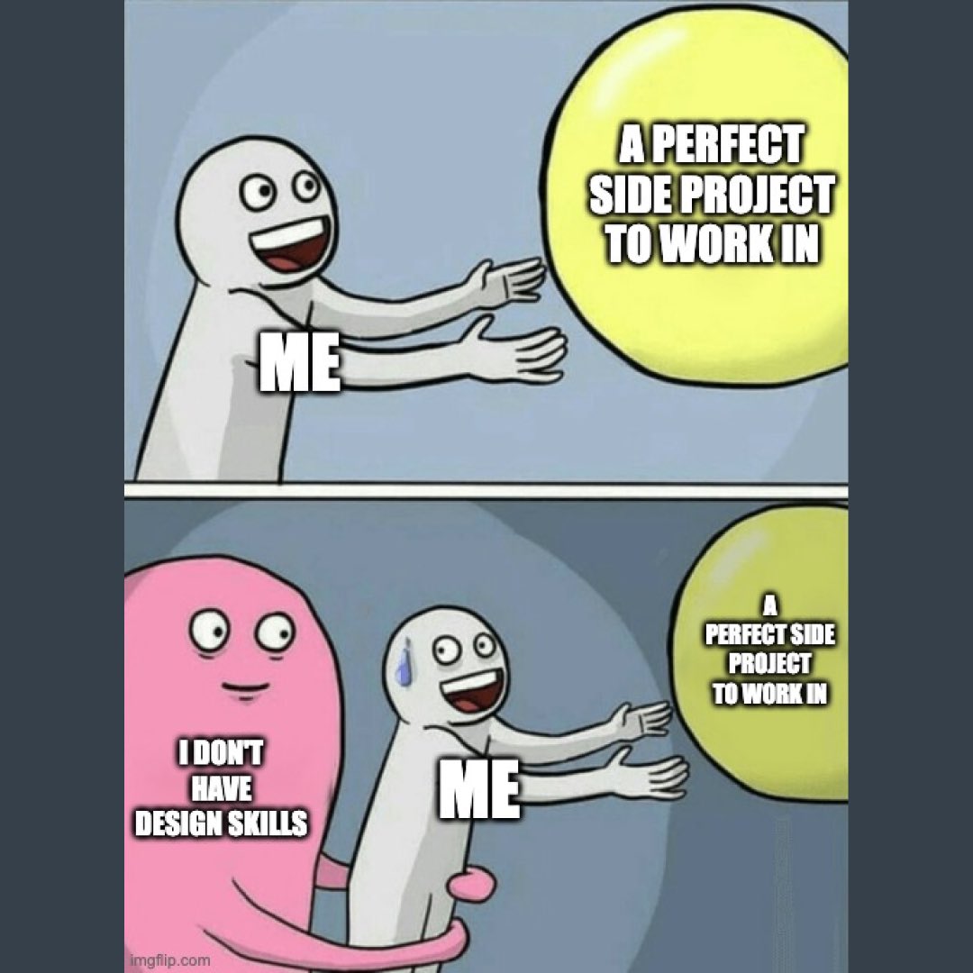 Grialkit's tweet image. When you’ve got big side project dreams but your design skills are... let’s just say, still buffering.  

Don’t worry, the Grail UI Kit is here to save the day with ready-made templates!  

#SideProjectStruggles ⁠#DesignerInTraining