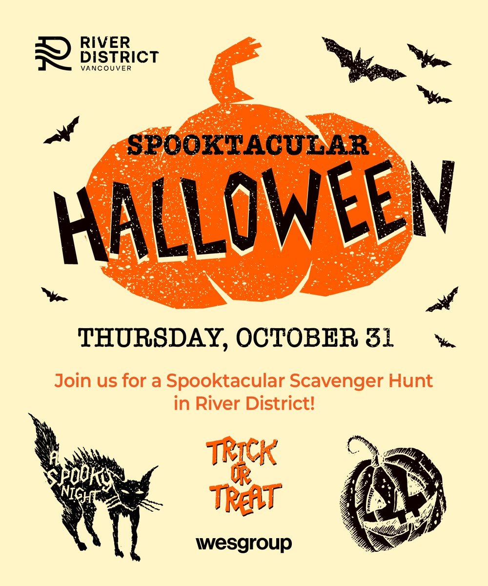 Join us for our Halloween Scavenger Hunt and Spooktacular party on October 31st! Pick up your activity starting October 26th at the Harlin Presentation Centre, and use the clues to lead you to the party. The Scavenger Hunt is from 4:00pm-7:00pm and the party starts 5:00pm!