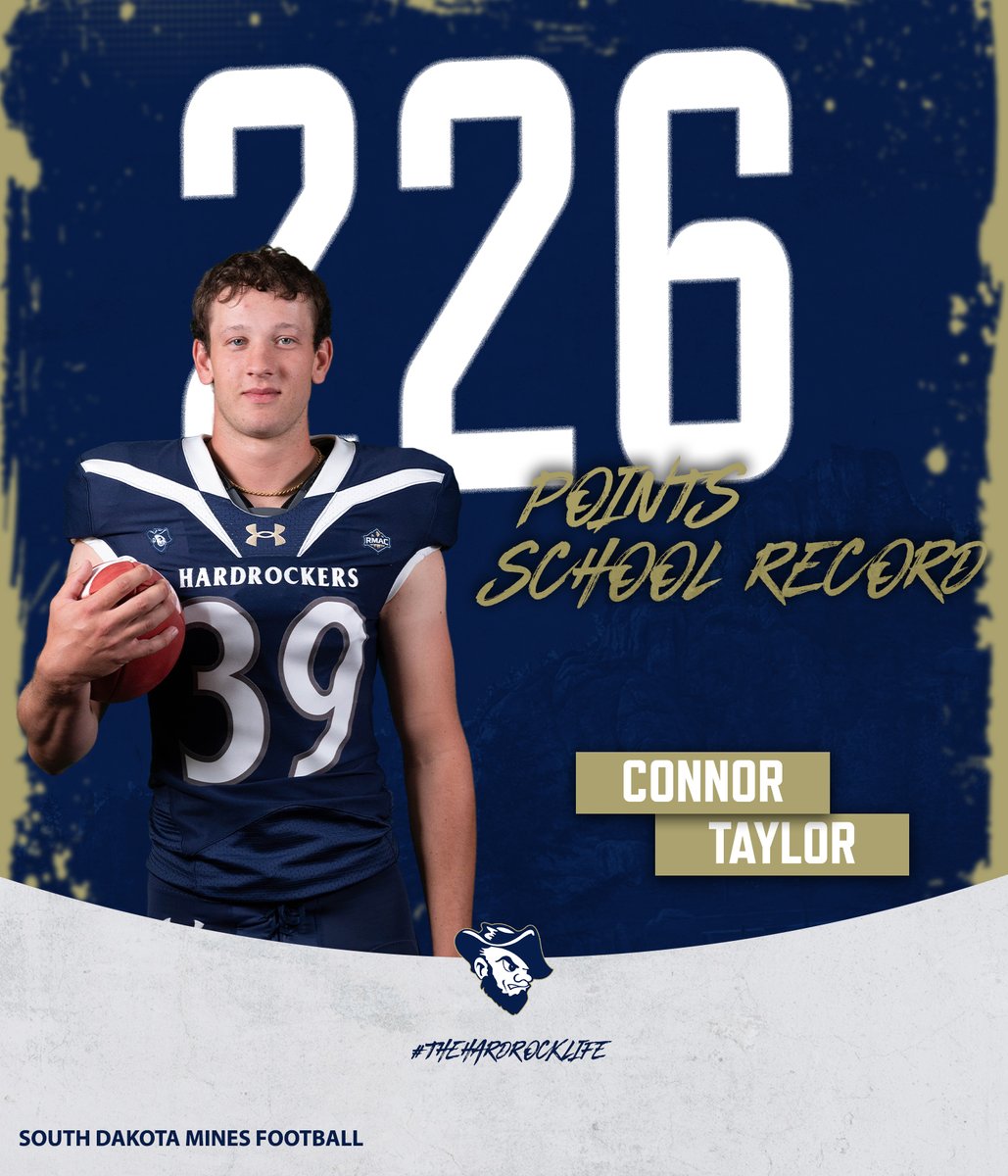 Connor Taylor set a new school record in career points on Saturday, breaking the previous record of 222 and now sits at 226! 

Congratulations Connor!

#TheHardrockLife