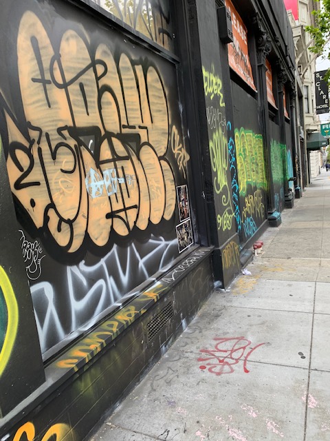 BreedsSf's tweet photo. Constant graffiti on those buildings.....

It IS very sad to see what had become of our once beautiful City and some people think by voting for Breed once again it will change - WHO in their right mind would think that?

#saveSF https://t.co/PSxIxNQLvk