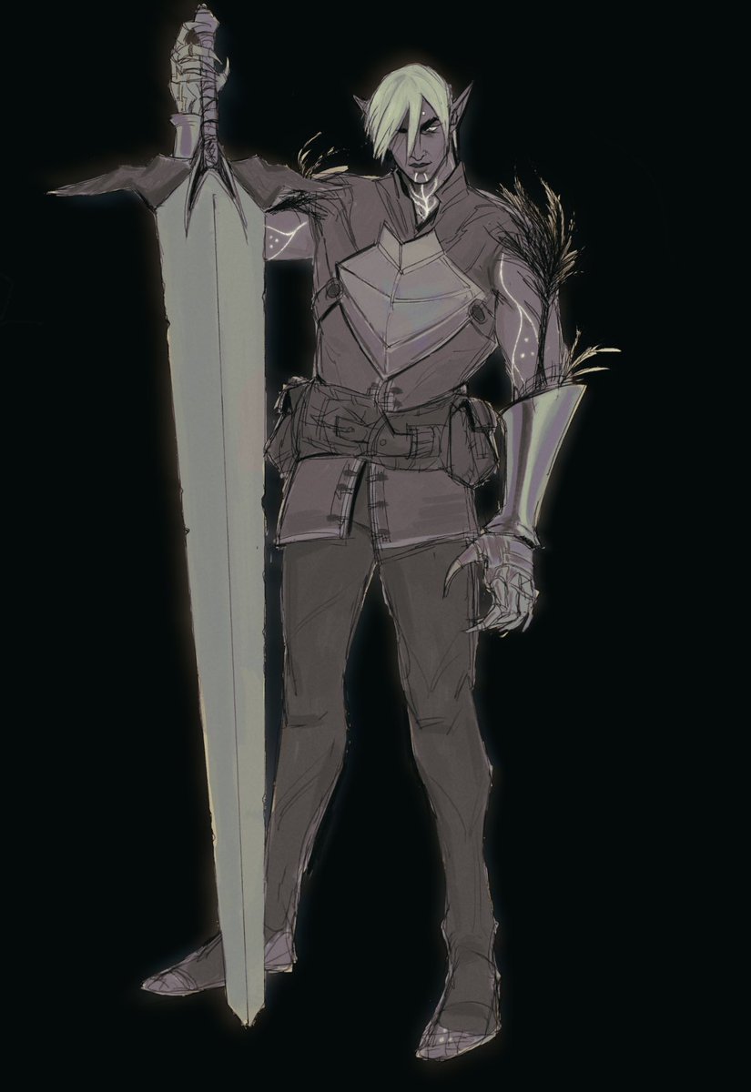 not finishing this one. anyway i love it when a guy wields a giant sword that’s taller than him