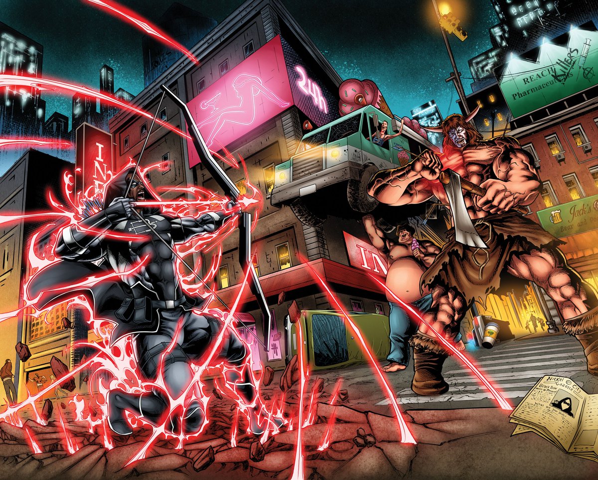 Dabcomics's tweet photo. Can't wait for you all to see this next book. 70+ pages of nonstop action, deep immersive storytelling plot twist and more. Get ready for Black Bow Infamous 
#comicbooks #inktober2024
#digitalart #Hollywood #USA #illustlation https://t.co/Z8WX75pPnK