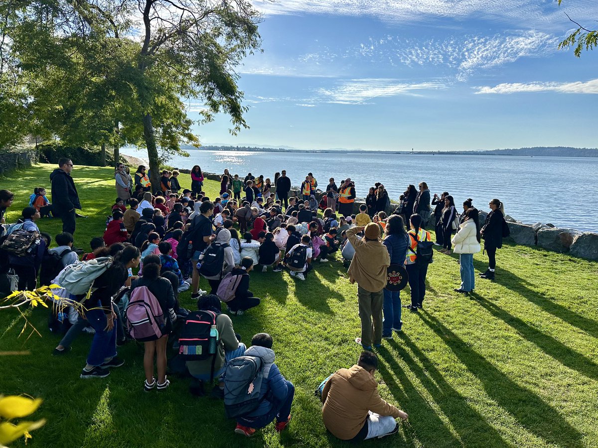 Lys (@paredeslys) on Twitter photo Today 150 kids & 3 schools met. Grateful to have permission to walk, listen & learn together on Semiahmoo land, where the Ta’talu river & ocean meet & salmon travel. Connecting land based experiences & community together❤️Becoming stewards of the land@Surrey_Schools <a href="/racialEQ36/">racialEQ36</a> Today 150 kids & 3 schools met. Grateful to have permission to walk, listen & learn together on Semiahmoo land, where the Ta’talu river & ocean meet & salmon travel. Connecting land based experiences & community together❤️Becoming stewards of the land@Surrey_Schools <a href="/racialEQ36/">racialEQ36</a>