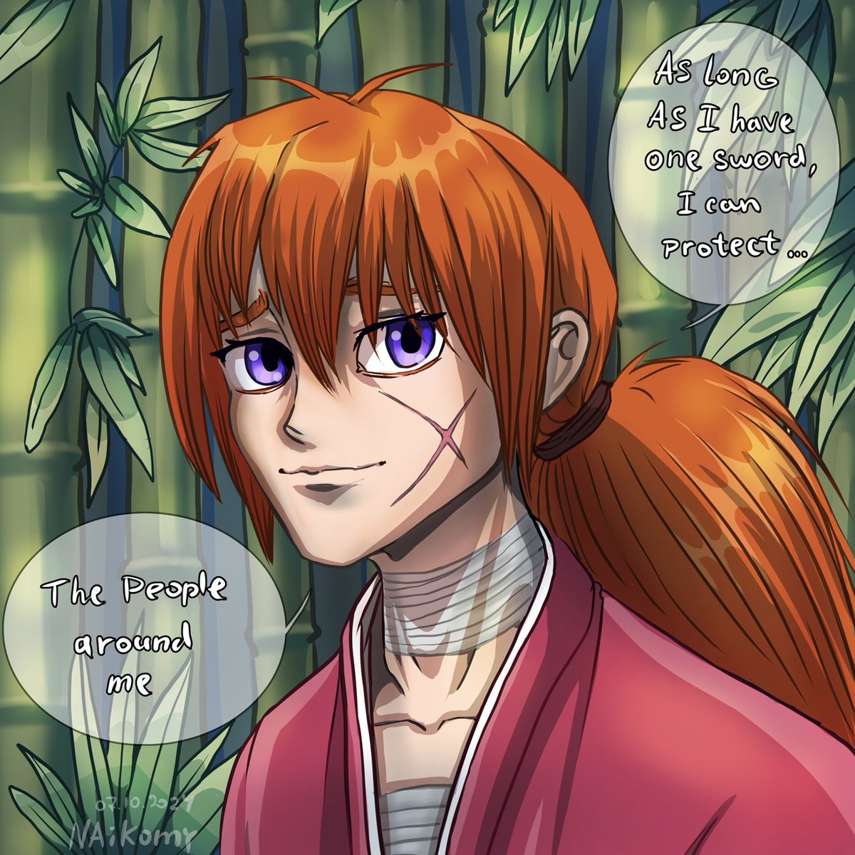 naikomy's tweet photo. Rurouni Kenshin fan art
Work time: 2h.
#art #ArtistOnX #digitalart https://t.co/2UIMT0aB8i