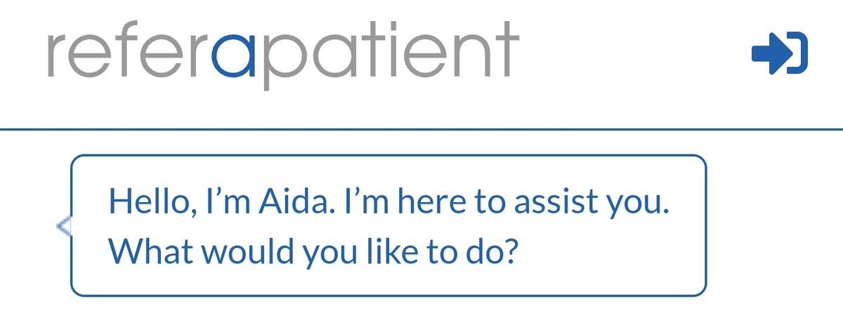 HELLO ITS AIDA FROM REFERAPATIENT