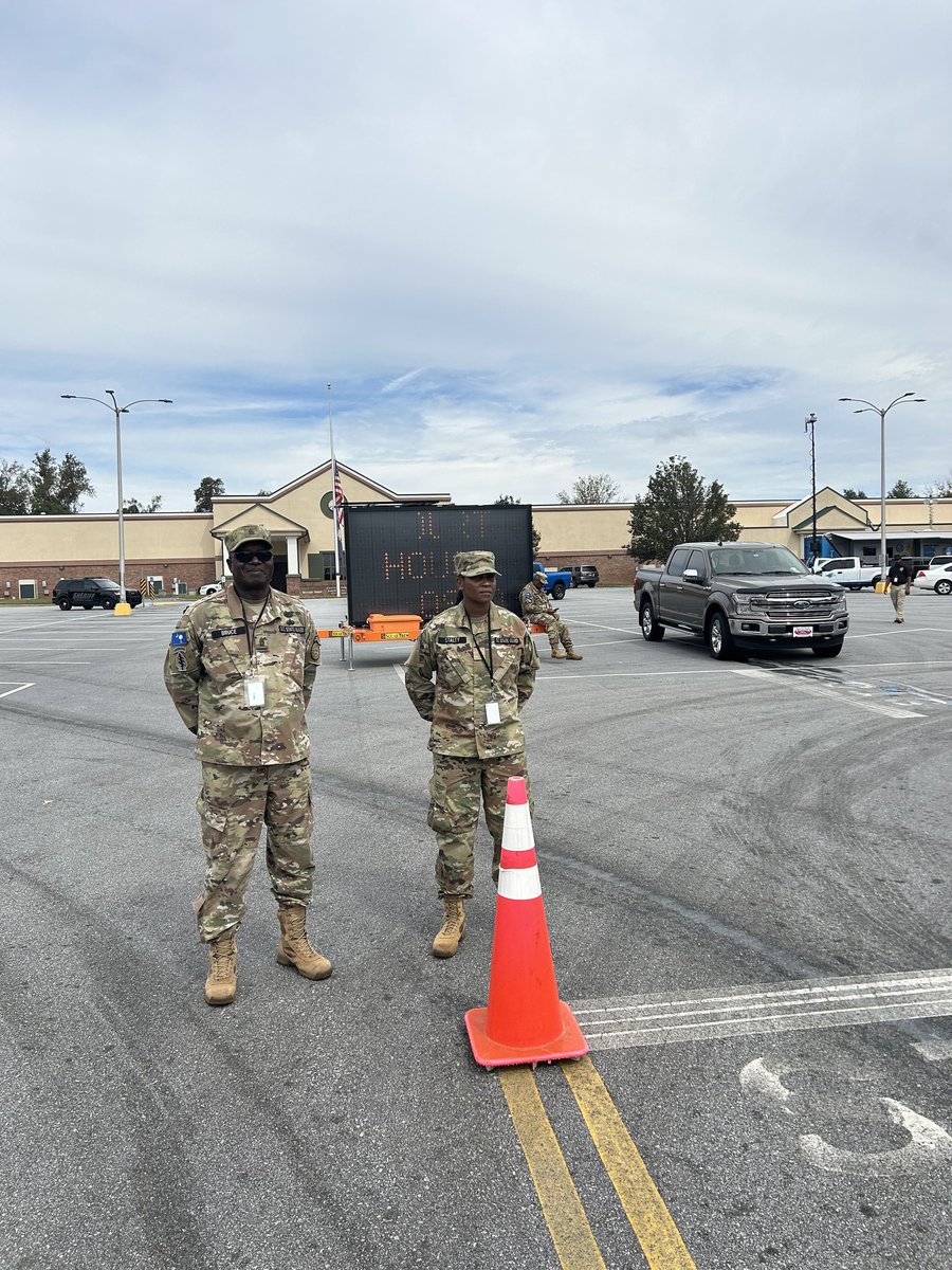 SCSG1670's tweet image. Oct 7, 2024 South Carolina State Guard soldiers continue support and security operations across the state as Hurricane Helene recovery continues. Photos: SGT Amy Morris and CPT David Finleyson, Public Affairs.