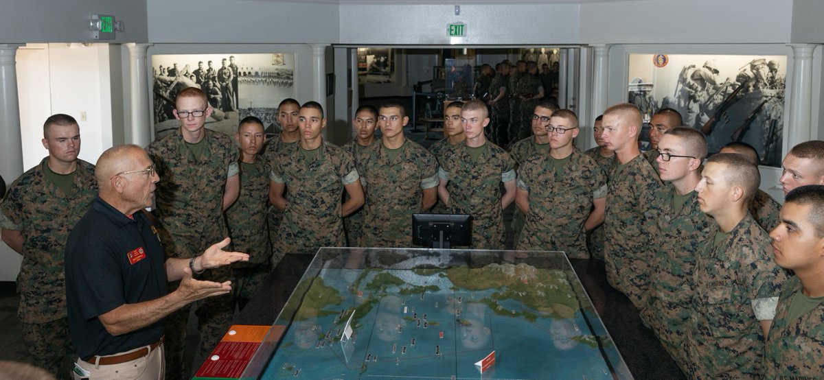 U.S. Marines (@usmc) on Twitter photo #Marines with Bravo Company, 1st Recruit Training Battalion, visit the <a href="/MCRD_SD/">MCRD San Diego</a> Command Museum.
The Museum opened its doors in 1987 and focused on the history of the Marine Corps throughout the 20th and 21st centuries.
#USMC #USMCHistory #SemperFi #Marines with Bravo Company, 1st Recruit Training Battalion, visit the <a href="/MCRD_SD/">MCRD San Diego</a> Command Museum.
The Museum opened its doors in 1987 and focused on the history of the Marine Corps throughout the 20th and 21st centuries.
#USMC #USMCHistory #SemperFi