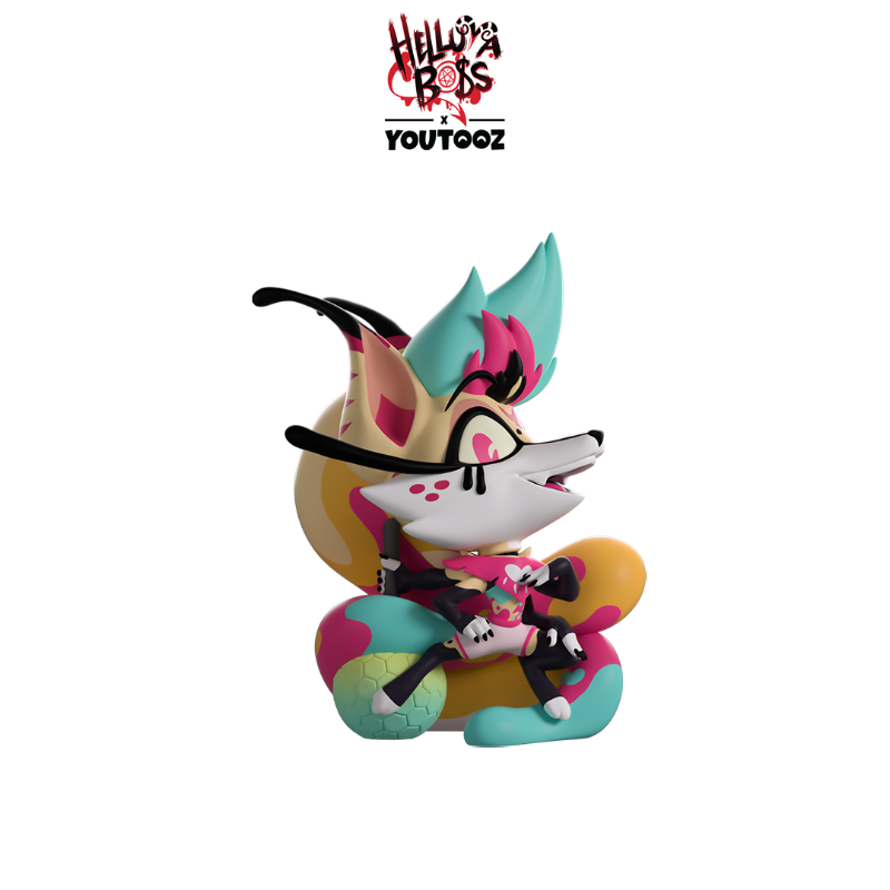 youtooztodd's tweet photo. New Helluva Boss collectibles are out now. If you got one, reply "HELLUVATOOZ" to this tweet