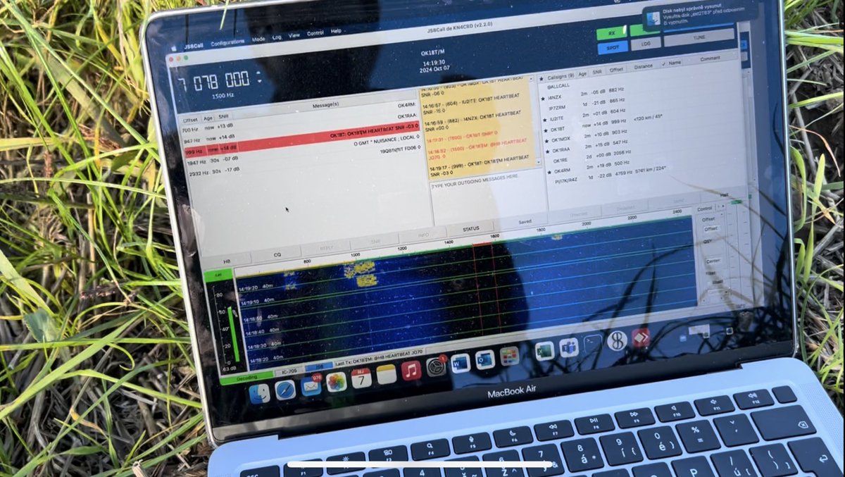 tvoje___mama's tweet image. Dnešní služebka s dozvuky ze soboty 😎 #js8call