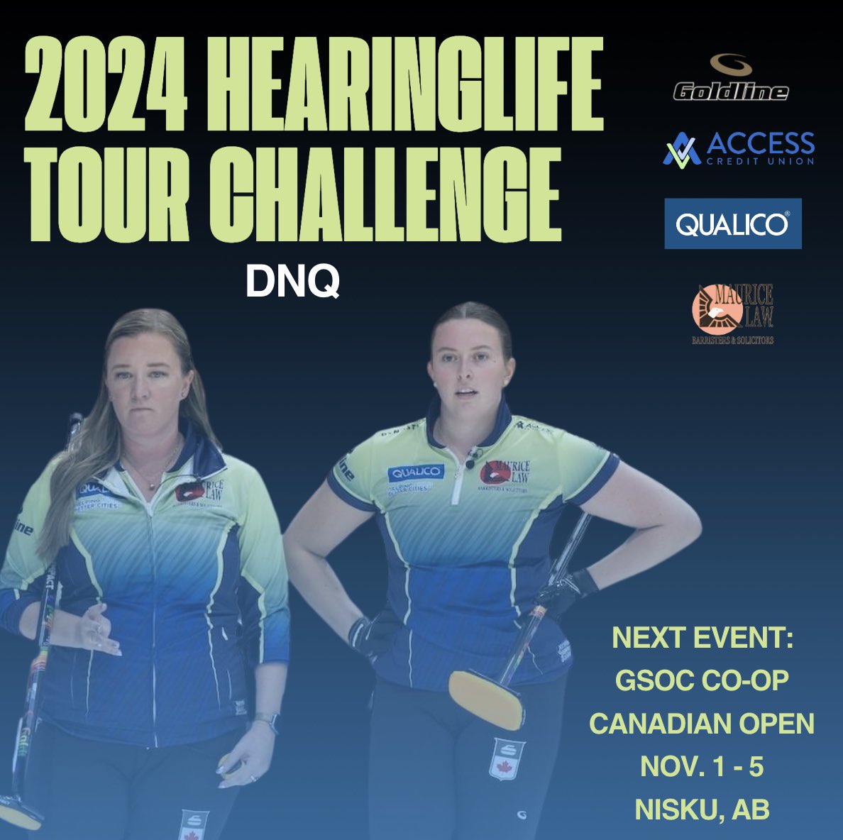 Not the weekend we were hoping for in PEI, but it was so great to be back in the East Coast for the week! 

Next up we are headed to Nisku for the Co-op Canadian Open, November 1st-5th!