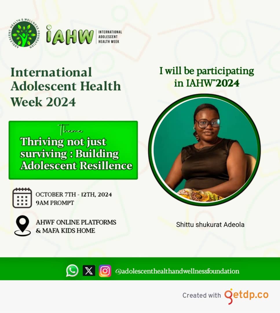 adolescenthwf's tweet photo. It's our week, and we are glad to have young people and parents onboard participating in our activities.

#IAAH
#IAHW2024 
#From surviving to Thriving https://t.co/GA39hmaBch