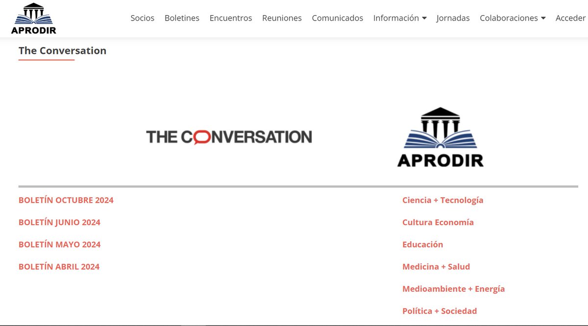 Nuevo boletín parte de la colaboración entre APRODIR y THE CONVERSATION, con artículos científicos educativos dirigido a equipos directivos y a la profesión docente en su conjunto. <a href="/Conversation_E/">The Conversation ES</a>  <a href="/educacmadrid/">Educación▪️Comunidad de Madrid</a>  ➕ℹ️👇
 aprodir.org/the-conversati…