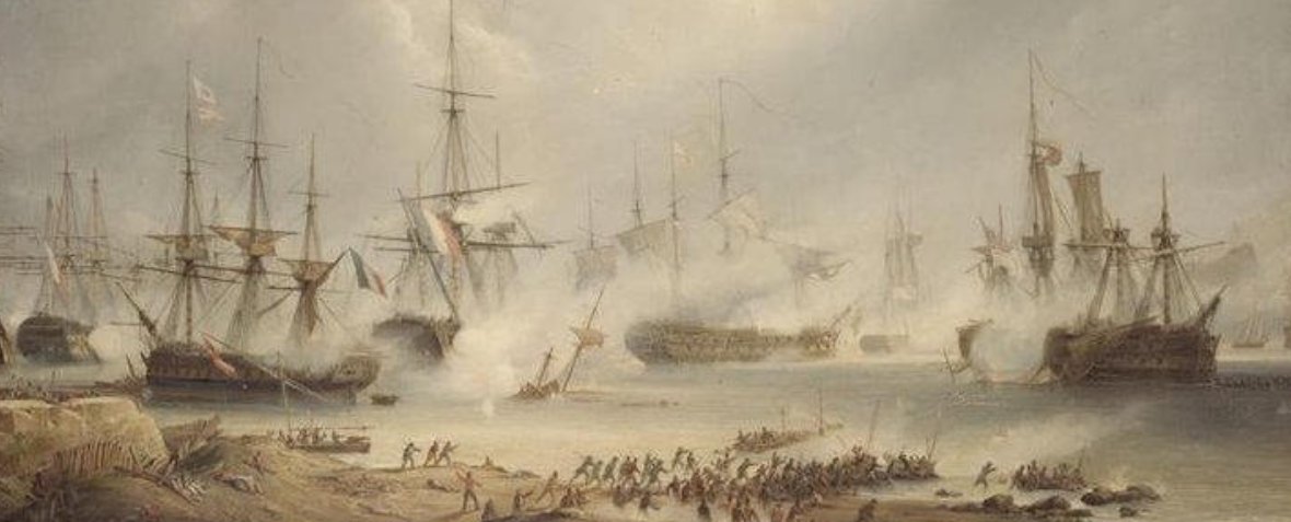 As described so well by the <a href="/HoleLubbers/">The Lubber's Hole</a> podcast, the Battle of Algeciras is the finale to Patrick O'Brian's Master And Commander.

(I can't wait to return to the start of the canon in their company - I'm now on book 15/20, and they continue to do an amazing job...)