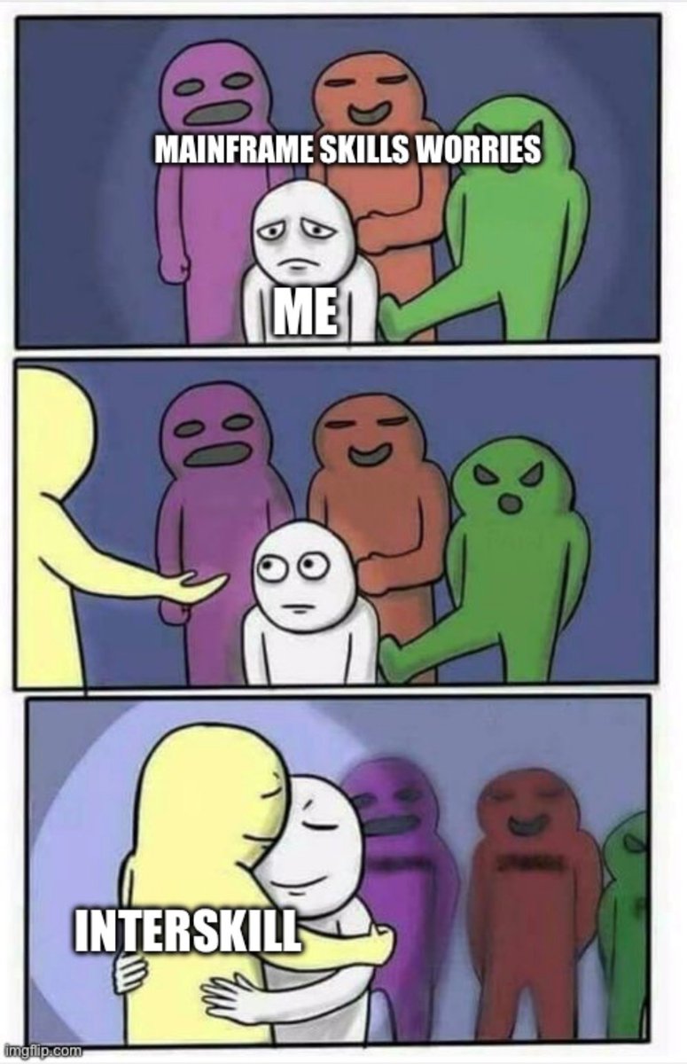 On this big day of mainframe hugs, we just want to let you know ... when you are having mainframe skills worries, we're right here for you and we'll make it all OK! ❤️

#wearemainframe #IBMZ #mainframe #mainframeskills #ibmbadges #hugyourmainframeday