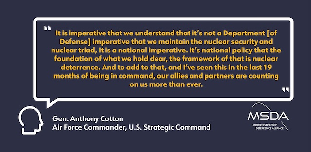 ModDeterrence's tweet image. Our #nucleartriad is the backbone of our national security. We must modernize it to ensure it remains effective and credible in an unstable future.

defense.gov/News/News-Stor…