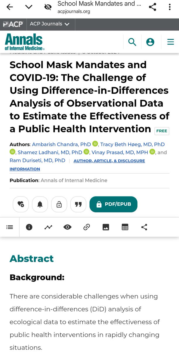 VPrasadMDMPH's tweet image. Just OUT. Game over for masking kids 
Led by @TracyBethHoeg 
We show @NEJM kid masking paper fails to replicate
Paper should be retracted if NEJM has any scruples
Read the paper.  Masking kids prob doesn&apos;t work and we don&apos;t know bc no RCTs
acpjournals.org/doi/10.7326/M2…