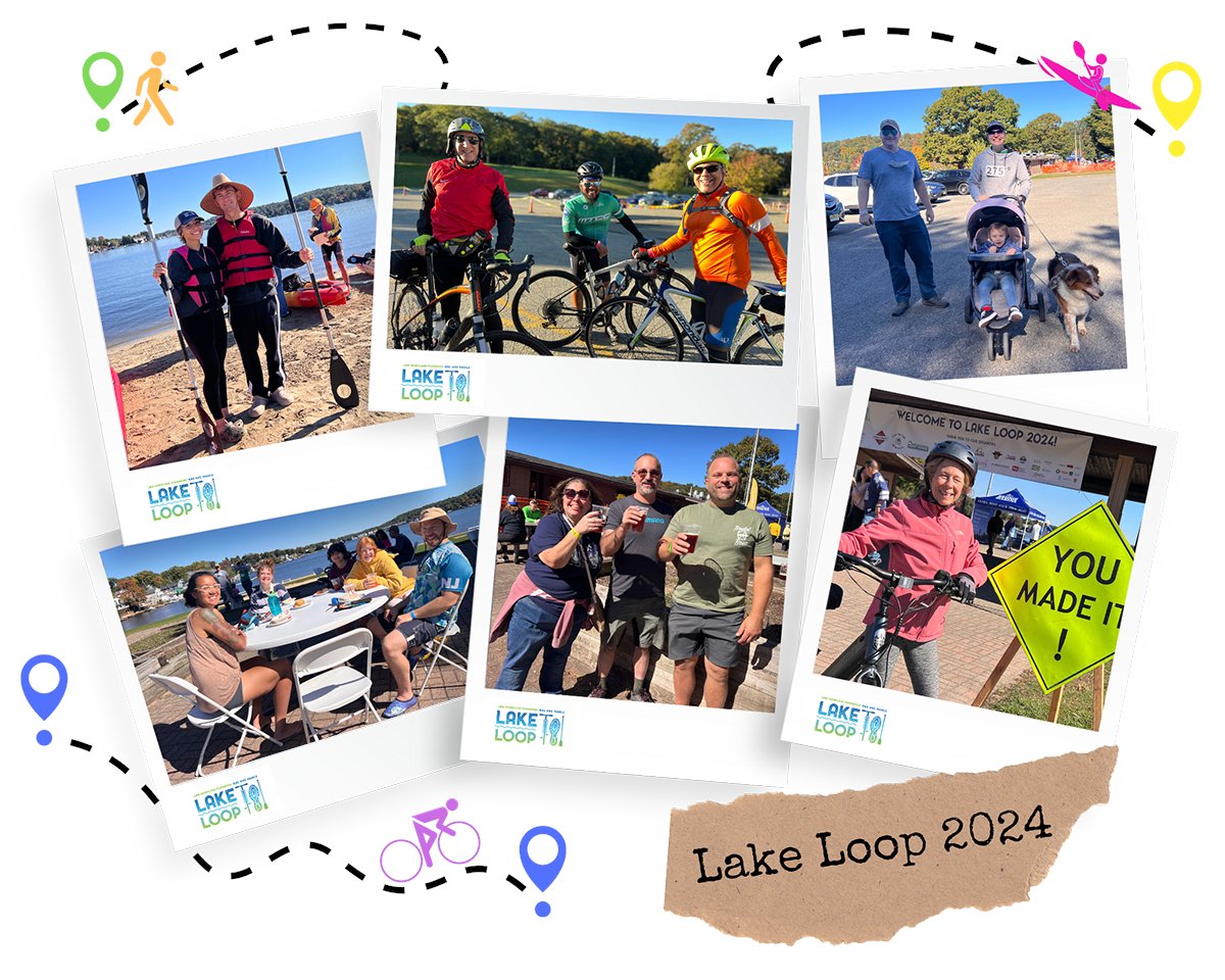 ThisIsYourLake's tweet photo. A BIG thank you 🎉 to all who joined us for Lake Loop! It was just a perfect day of biking 🚴, hiking 🚶‍♂️, and paddling 🛶 around Lake Hopatcong. More photos and thank yous coming. Meanwhile, check out the first batch of photos @ https://t.co/hzZ613zWgI!  #LakeLoop2024 #ThankYou https://t.co/m5FyaD9tS0