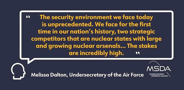 ModDeterrence's tweet image. Nuclear modernization programs like the #Sentinel Weapons System, #ColumbiaClassSSBN and #B21Raider remain top priorities for Department of Defense officials. Our adversaries are upgrading and expanding their nuclear arsenals. We must ensure our #nucleartriad remains credible and…