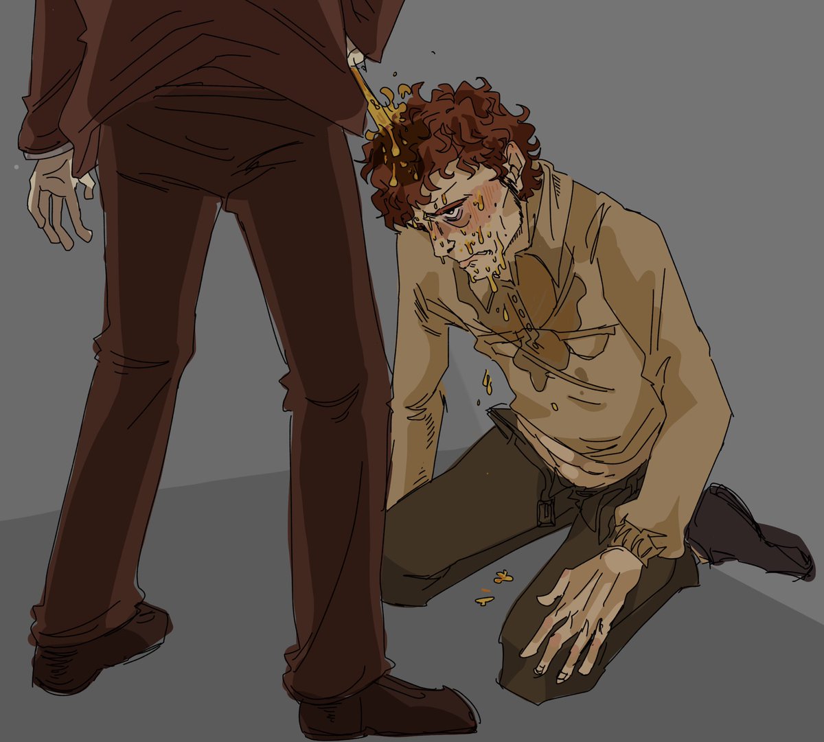 ac1_drain's tweet photo. #donotarchive dead dove kinktober day 2 : power dynamics // cw watersports
Marking or whatever. John & Jordan btw . Sorry . Finished this drunk so itโs a bit messey https://t.co/BlAaNN4T3h