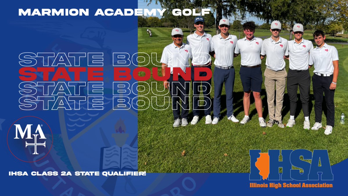 Marmion Athletics (@marmionad) on Twitter photo Congratulations to our Cadet golfers who are heading to STATE!!! Our boys finished in 2nd place at today's IHSA Class 2A Sectionals with a team score of 303! Outstanding job, fellas! STATE BOUND! #WeAreMA @RickArmStrong28 <a href="/dhpreps/">Daily Herald Preps</a> Congratulations to our Cadet golfers who are heading to STATE!!! Our boys finished in 2nd place at today's IHSA Class 2A Sectionals with a team score of 303! Outstanding job, fellas! STATE BOUND! #WeAreMA @RickArmStrong28 <a href="/dhpreps/">Daily Herald Preps</a>