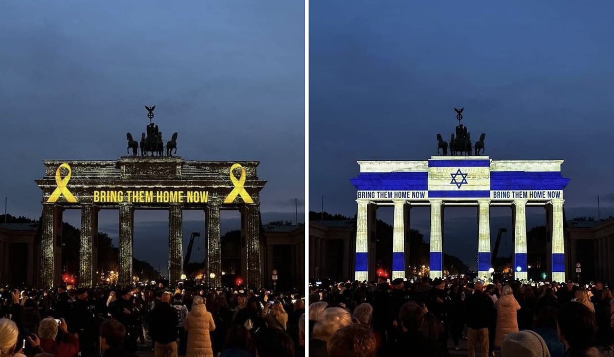 Stunning.

Thank you Germany.

Bring them home 🎗️

🇩🇪🫶🏽🇮🇱