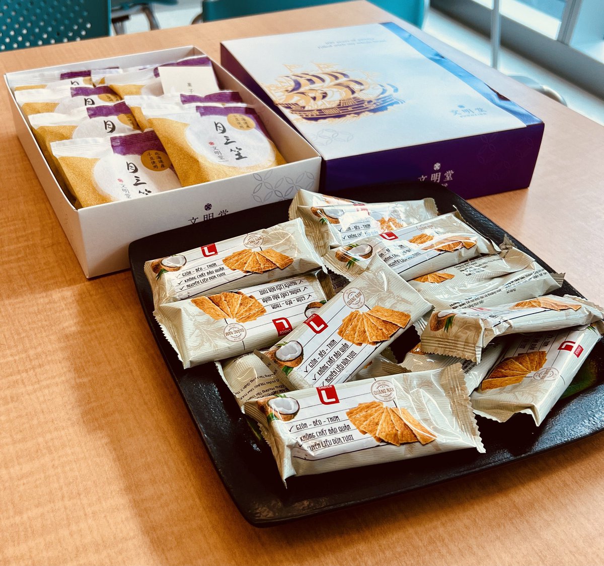 weustheminc's tweet photo. We travel the world, not just for the #brands we work with, but with our team members bringing us treats! This time from Japan and Vietnam, thanks to Son, a member of our Technical Operations team (oh yes, we have a full stack dev. team in-house)!

#AgencyLife #WUTWUT #DEIA https://t.co/Vv8UBXZsRE