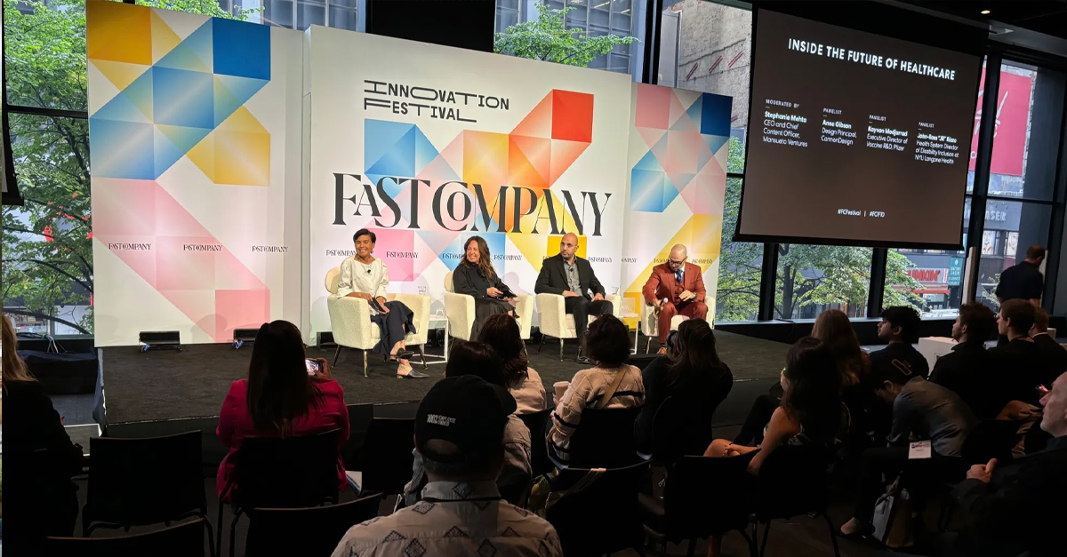 Last month, CannonDesign had the privilege of contributing to the 10th annual Fast Company Innovation Festival in New York City. From discussing the future of healthcare with leaders like Pfizer and NYU Langone to exploring the interconnectivity of spaces, brands and stories…