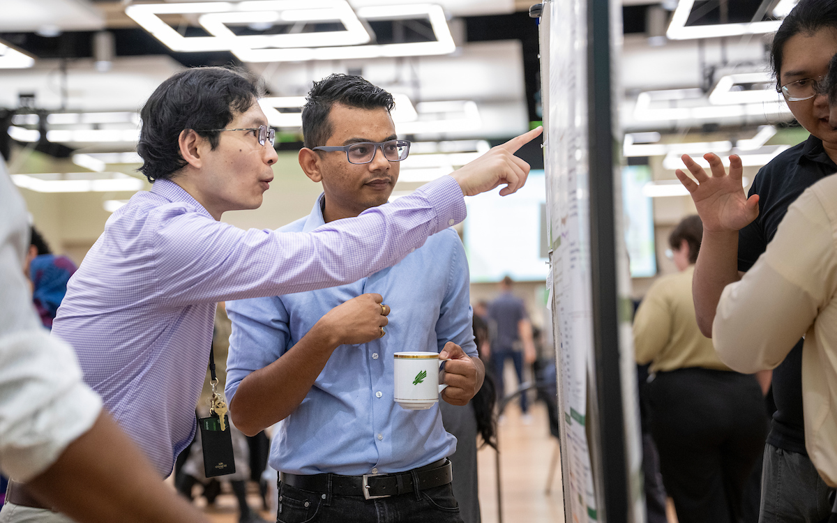 UNTScience's tweet photo. Thank you to @UNTResearch for hosting an excellent UNT Research Day last Friday! We're #UNTproud of all our faculty, staff, and students who participated and helped make it a great day at @UNTsocial 💚 https://t.co/8jN9KBEqGG