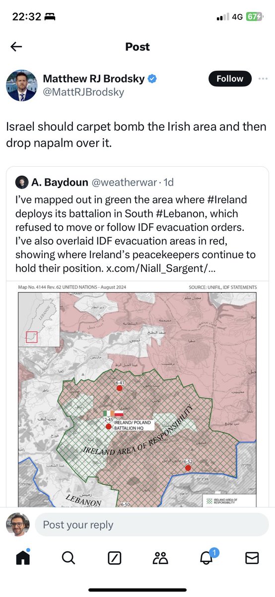 <a href="/RealScottRitter/">Scott Ritter</a> <a href="/MattRJBrodsky/">Matthew RJ Brodsky</a> <a href="/defenceforces/">Óglaigh na hÉireann</a> He just deleted his post, here is a copy for reference