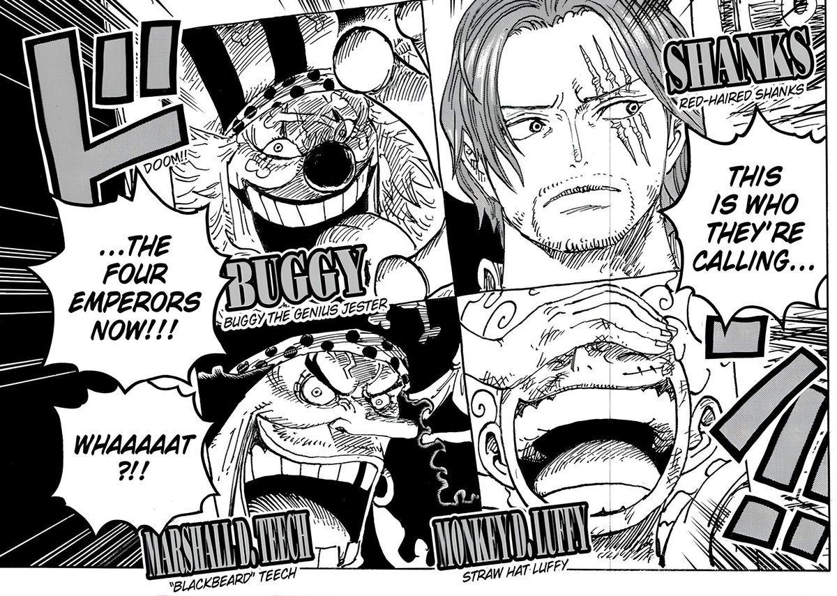 One Piece Chapter 1053, titled "Emperors"