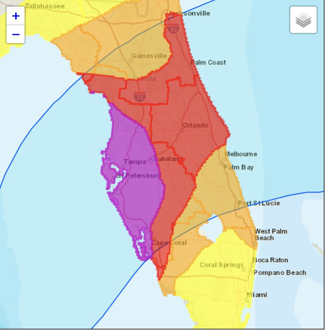 The shutters-or-not decision can be delayed until there's more certainty in the forecast on Tuesday afternoon. But for those planning on leaving, here's a good guide of what to do right now. 🏠 in red &amp; purple areas must be protected. P.S. There is no way to protect a mobile home