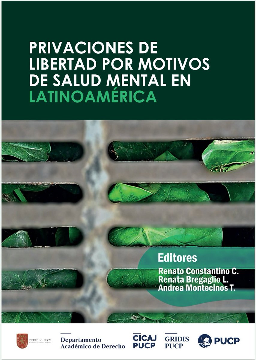 Muy feliz de poder compartir "Privaciones de libertad por razones de salud mental en Latinoamérica", editado por <a href="/cicaj/">cicero</a>, el Grupo Interdisciplinario de Investigación en Discapacidad (GRIDIS) y @derechopucv