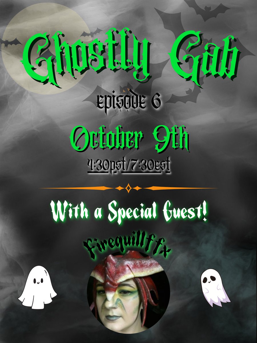 Surprise! New Ghostly Gab Episode coming at you Wednesday October 9th! YUP THIS WEDNESDAY! Gem and Kerst will be sitting down with their friend and paranormal investigator to talk about their experiences! 

4:30pm PST | 7:30pm EST

on BOTH of their channels