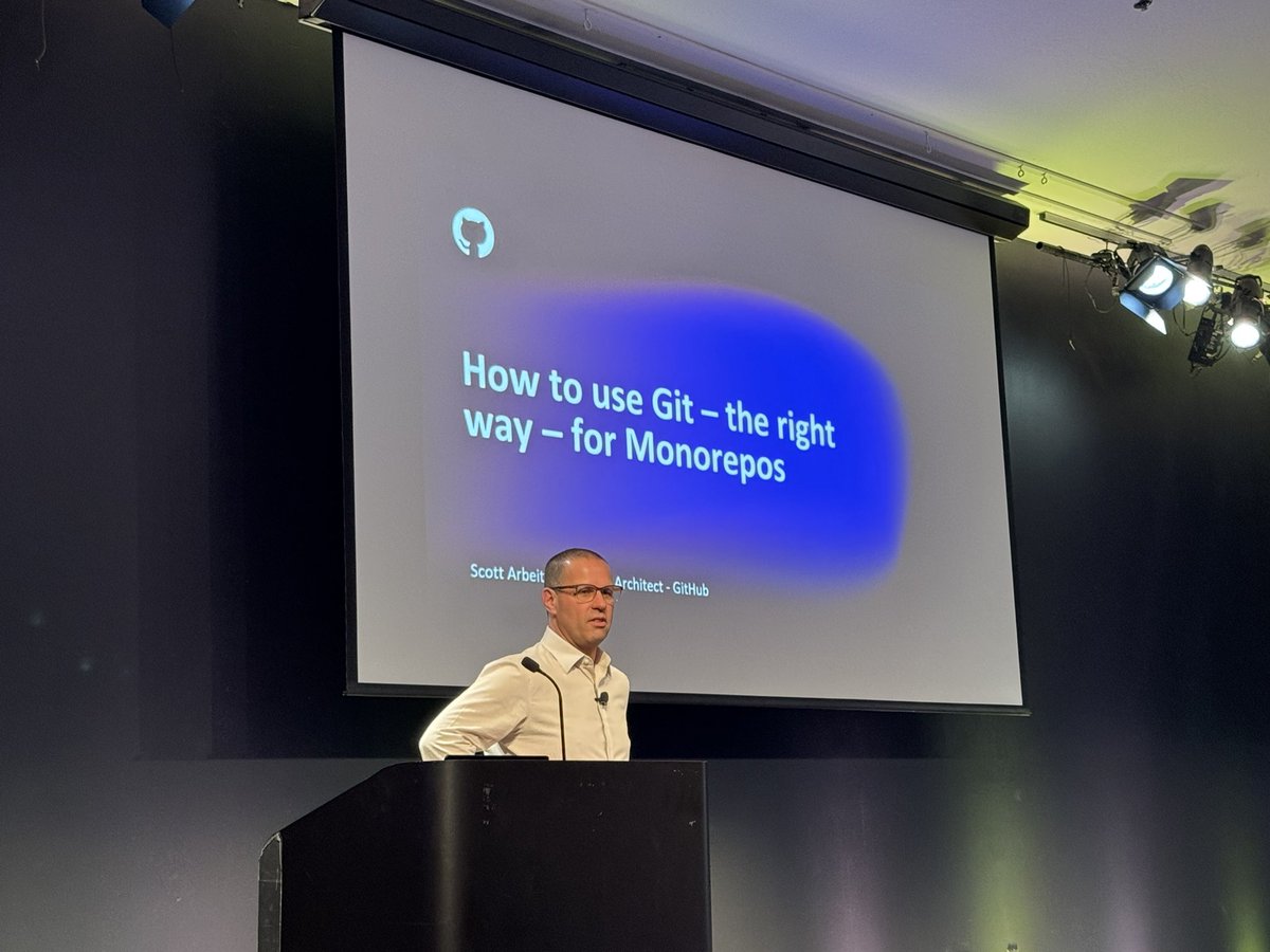 <a href="/MonorepoWorld/">monorepoworld</a> ve now on track 1 we have <a href="/ScottArbeit/">Scott Arbeit</a> taking us through how to use git the right way for monorepos