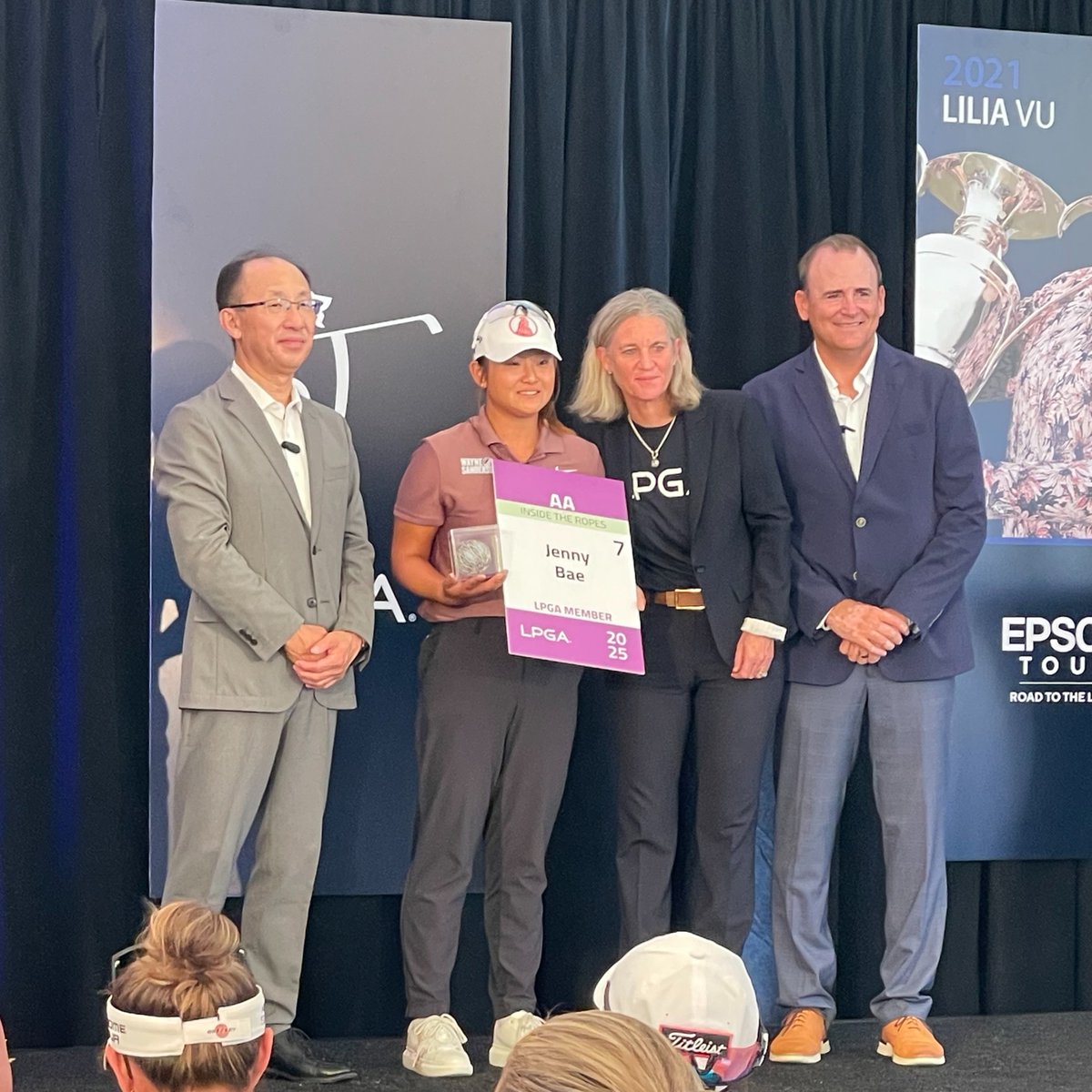 WSF congratulates pro golfer, Jenny Bae, on earning her LPGA Tour Card!  With one win and five top-10 finishes this season, Jenny finished 7th  overall in the Epson Tour's Race for the, image size:1200x1200