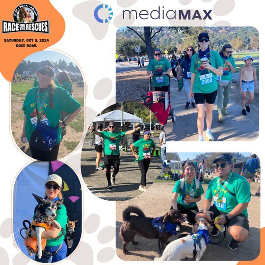 mediamaxglobal's tweet photo. Thanks to our employees and their furry friends for participating in the Race for the Rescues! It was a blast and we made a difference for animals in need. 

#petadoption #furryfriends #animalrescue #mediamax https://t.co/Nx6BD8RyCN