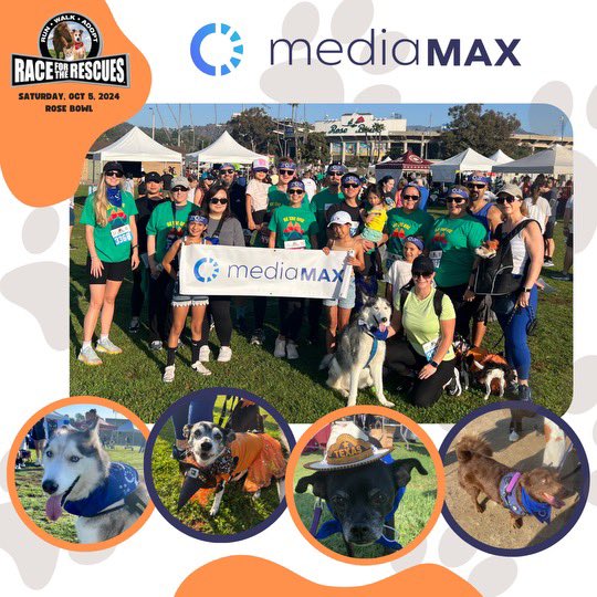 mediamaxglobal's tweet photo. Thanks to our employees and their furry friends for participating in the Race for the Rescues! It was a blast and we made a difference for animals in need. 

#petadoption #furryfriends #animalrescue #mediamax https://t.co/Nx6BD8RyCN