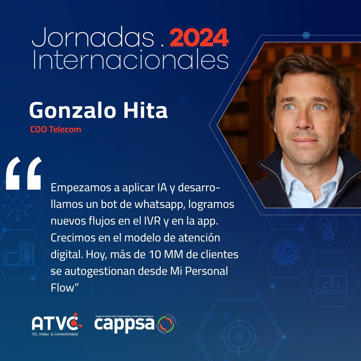 CAPPSA_ok's tweet photo. #Jornadas2024 #Contenidos #TICs
#Conectividad #ATVC #CAPPSA https://t.co/EsrgutjvrH
